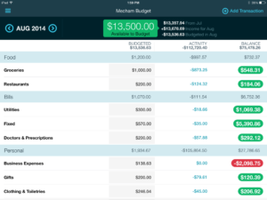 YNAB money management app screenshot