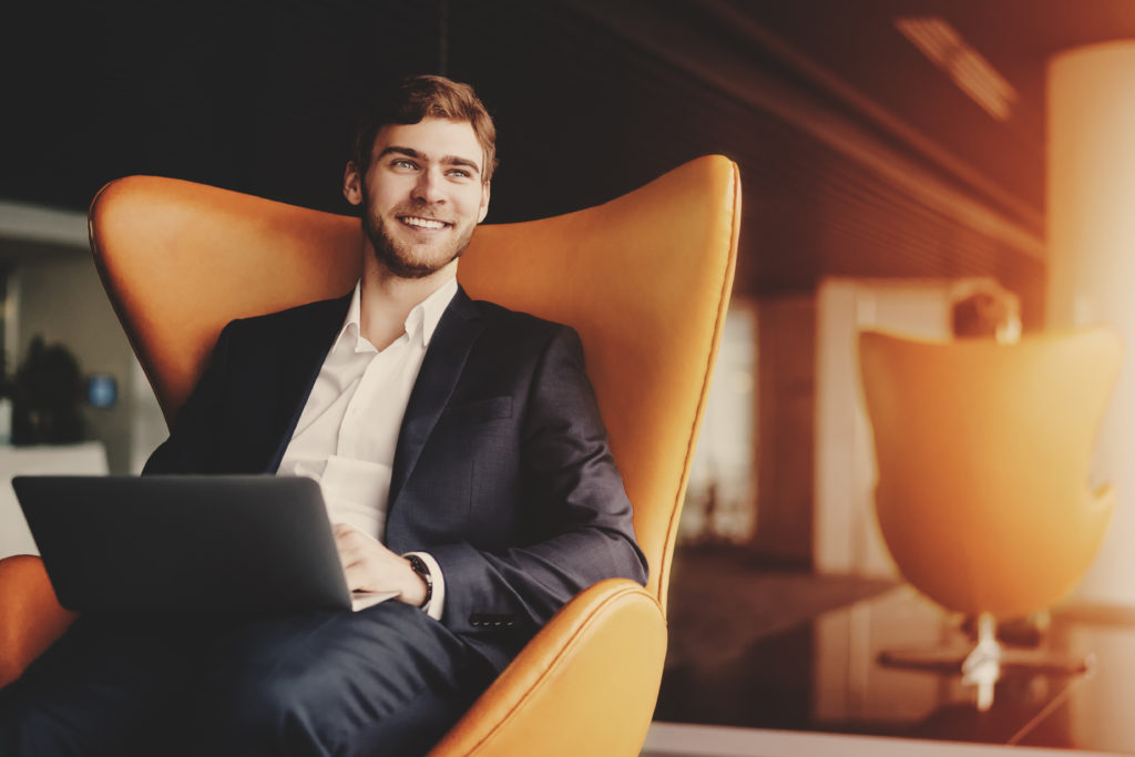 wealthy man in suit