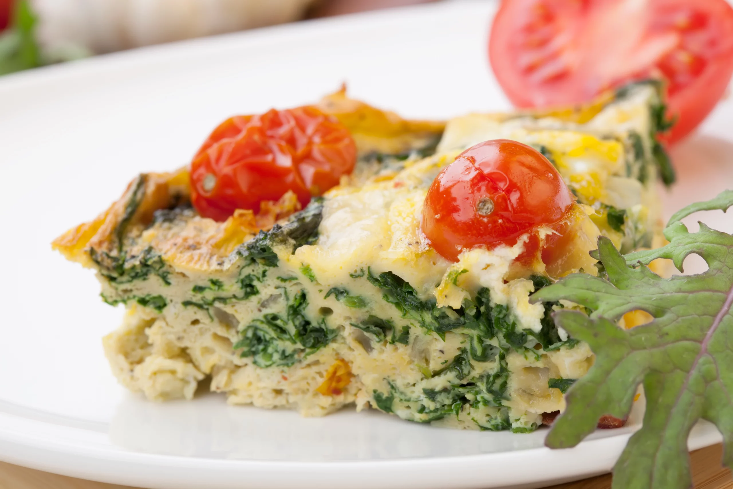 quick cheap and easy dinners; summer tomato, kale & basil frittata | Swoosh Finance