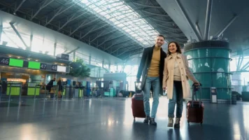 Almost empty airport for off season travel | Swoosh Finance