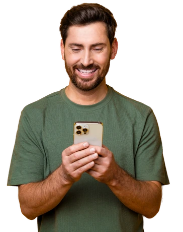 Man applying for Swoosh Finance personal loan in Brisbane on mobile