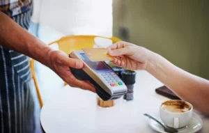 Paying with a card