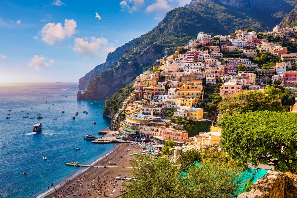 Colourful coastal town in Italy