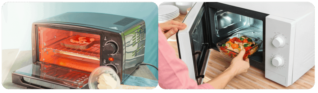 Microwave vs conventional oven vs air fryer | Swoosh Finance