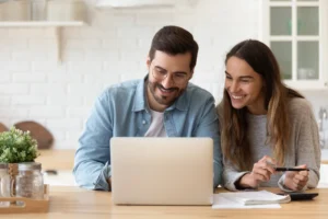 Couple adding their bonuses directly into savings