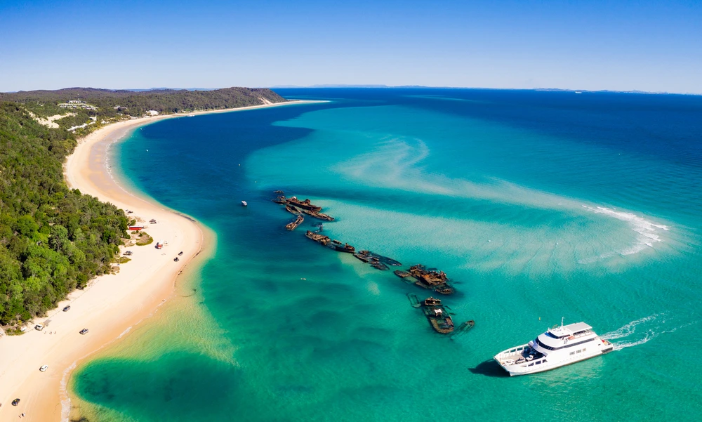 Top holiday destinations in Australia; Moreton Island QLD Australia
